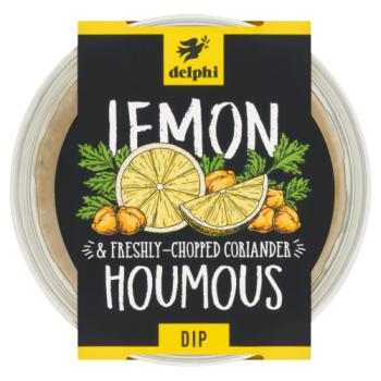 Delphi Lemon & Freshly-Chopped Coriander Houmous Dip 170g