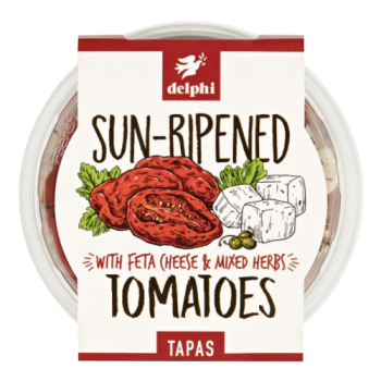 Delphi Sun-Ripened Tomatoes Tapas with Feta Cheese & Mixed Herbs 160g 