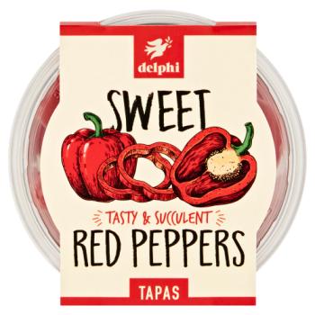 Delphi Sweet Tasty & Succulent Red Peppers 130g