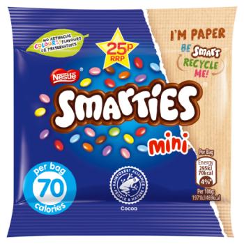 Smarties Mini Milk Chocolate Bag 15g