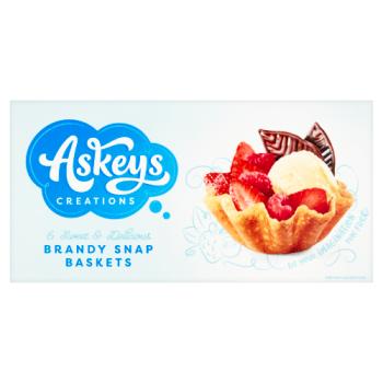 Askeys Creations 6 Sweet & Delicious Brandy Snap Baskets
