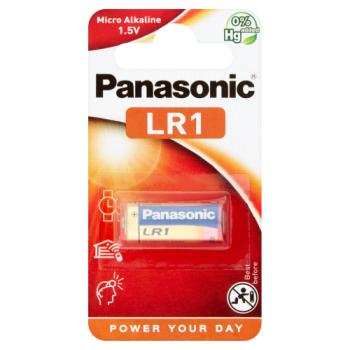 Panasonic Micro Alkaline Battery LR-1 (N Size/MN9100) 1 Pack