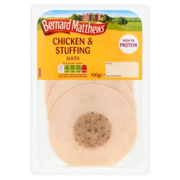 Bernard Matthews Chicken & Stuffing Slices 100g