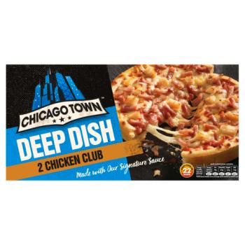 Chicago Town 2 Deep Dish Chicken Club Mini Pizzas 2 x 160g