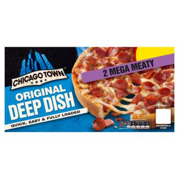 Chicago Town Original Deep Dish Mega Meaty Pizza 2 x 157g (314g)