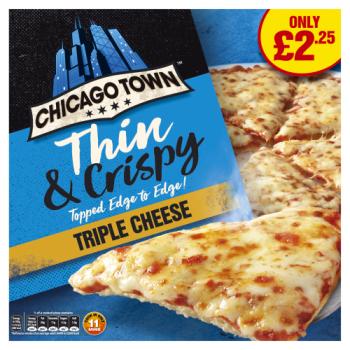 Chicago Town Thin & Crispy Triple Cheese Pizza 305g (PMP)