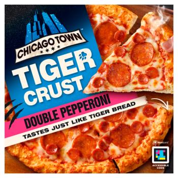 Chicago Town Tiger Crust Double Pepperoni Pizza 320g