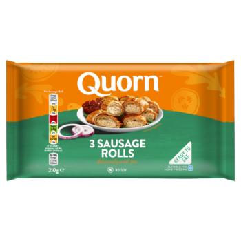 Quorn 3 Sausage Rolls 210g