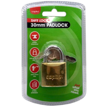 Capitol Safe Lock 30mm Padlock 
