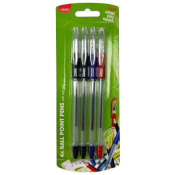 Capitol Ball Point Pens 4pk 