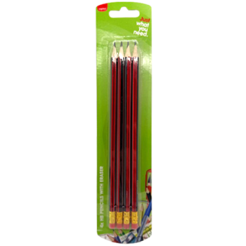 Capitol 4 HB Pencils with Eraser 