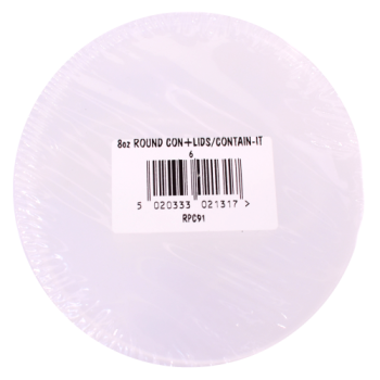 Contain-It Round Containers & Lids 6pk 