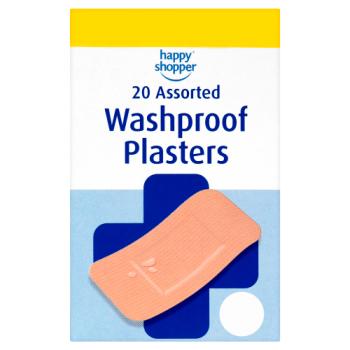 Happy Shopper 20 Assorted Washproof Plasters