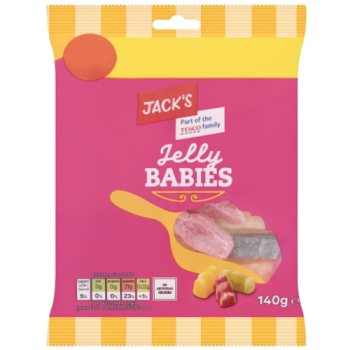 Jack's Jelly Babies 140g