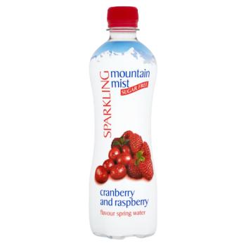 Mountain Mist Sparkling Sugar Free Cranberry and Raspberry Flavour Spring Water 500ml