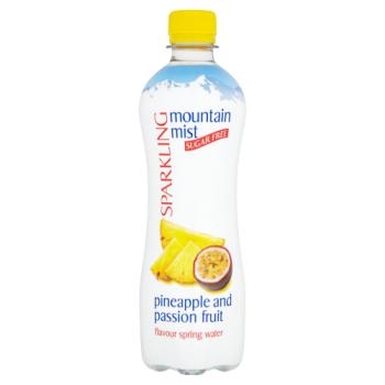 Mountain Mist Sparkling Sugar Free Pineapple and Passion Fruit Flavour Spring Water 500ml