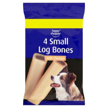 Happy Shopper 4 Small Log Bones with Chicken 180g