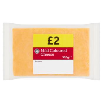 Euro Shopper Mild Coloured Cheese 380g