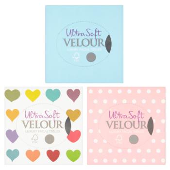 Velour Ultra Soft Luxury Facial Tissues 12 Packs