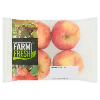 Farm Fresh 4 Red Apples