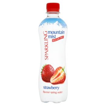 Mountain Mist Sparkling Sugar Free Strawberry Flavour Spring Water 500ml