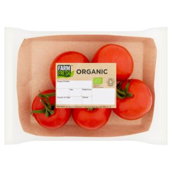 Farm Fresh Organic Large Vine Tomatoes 400g