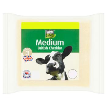 Farm Fresh Medium British Cheddar 200g