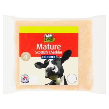 Farm Fresh Mature Scottish Cheddar Coloured 200g