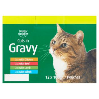 Happy Shopper Cuts in Gravy 12 x 100g