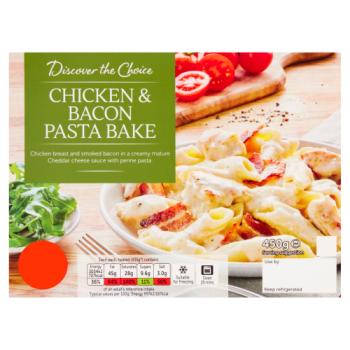 Discover the Choice Chicken & Bacon Pasta Bake 450g