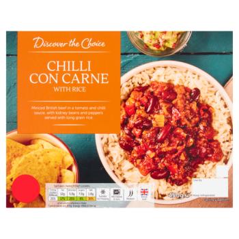 Discover the Choice Chilli Con Carne with Rice 450g