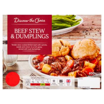 Discover the Choice Beef Stew & Dumplings 450g