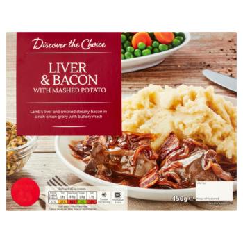 Discover the Choice Liver & Bacon with Mashed Potato 450g