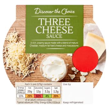 Discover the Choice Three Cheese Sauce 350g