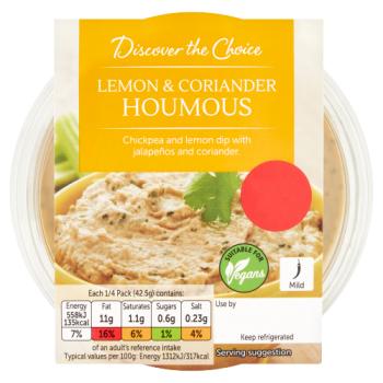 Discover the Choice Lemon & Coriander Houmous 170g