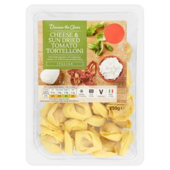 Discover The Choice Cheese & Sun Dried Tomato Tortelloni 250g