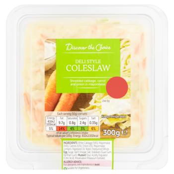 Discover the Choice Deli Style Coleslaw 300g