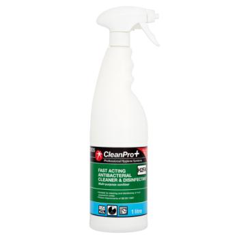 CleanPro+ Fast Acting Antibacterial Cleaner & Disinfectant H2FA 1 Litre