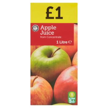 Euro Shopper Apple Juice from Concentrate 1 Litre