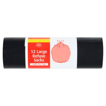 Happy Shopper 12 Large Refuse Sacks