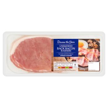 Discover the Choice Unsmoked Back Bacon Rashers 300g
