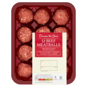 Discover the Choice 12 Beef Meatballs 336g