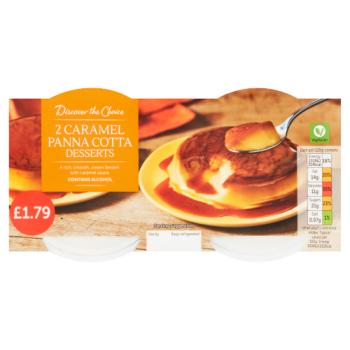 Discover the Choice Caramel Panna Cotta Desserts 2 x 120g (240g)