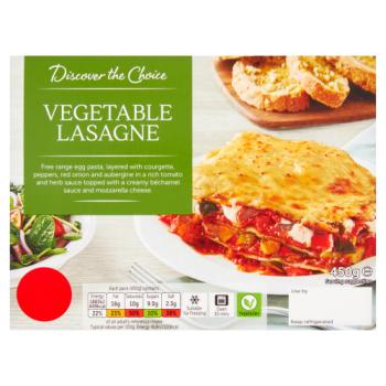 Discover the Choice Vegetable Lasagne 450g