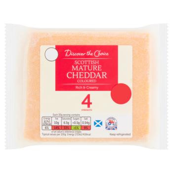Discover the Choice Scottish Mature Cheddar Coloured 200g