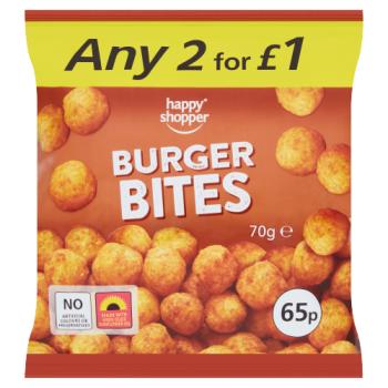 Happy Shopper Burger Bites 70g