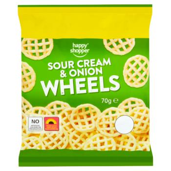 Happy Shopper Sour Cream & Onion Wheels 70g