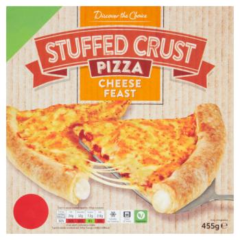 Discover the Choice Stuffed Crust Pizza Cheese Feast 455g
