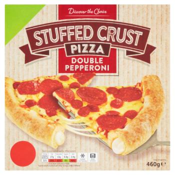 Discover the Choice Stuffed Crust Pizza Double Pepperoni 460g
