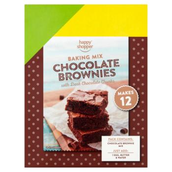 Happy Shopper Baking Mix Chocolate Brownies with Dark Chocolate Chunks 284g